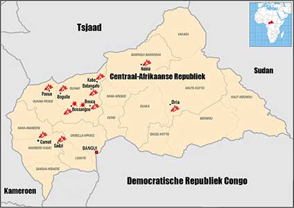 Central African Republic map