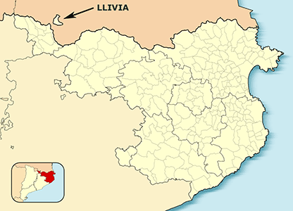 Llivia map