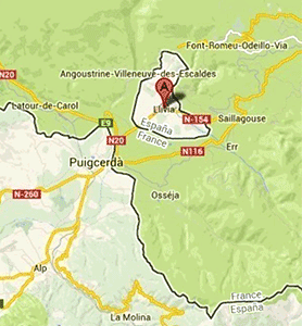 Llivia map