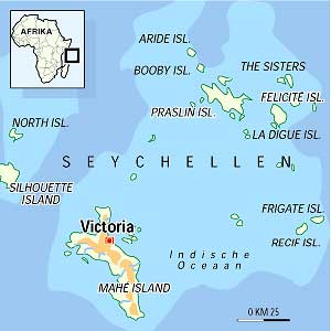 Republic of Seychelles map