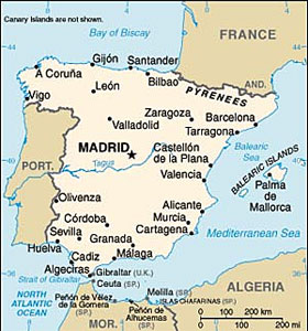 Spain map