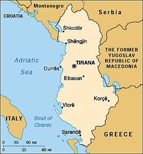 Albania map