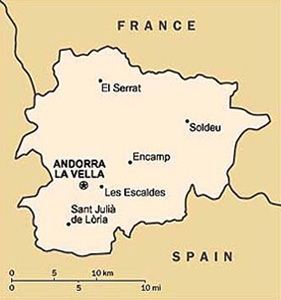 Andorra map