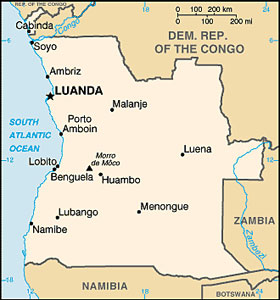 Angola map