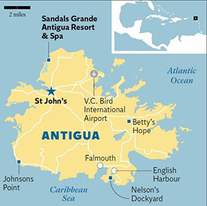 Antigua map