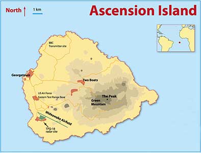 Ascension Island map