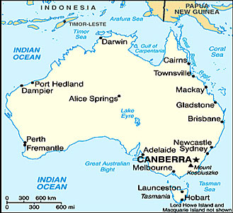 Australia map