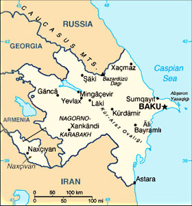 Azerbaijan map