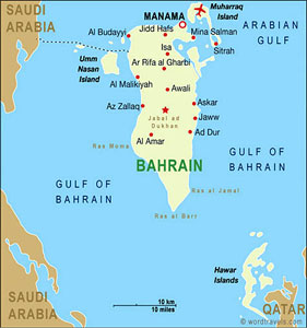 Bahrain map