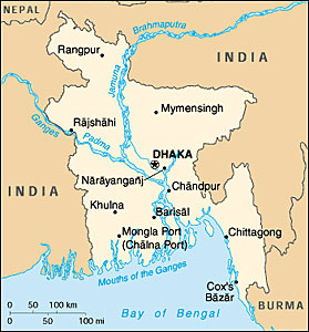 Bangladesh map