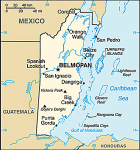 Belize map