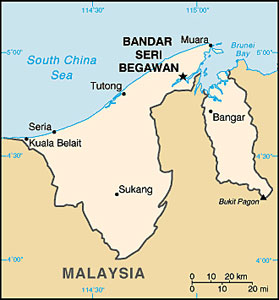 Brunei Darussalam map