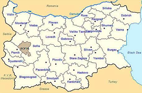 Bulgaria map