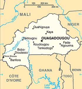Burkina Faso map