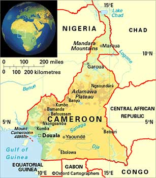 Cameroon map