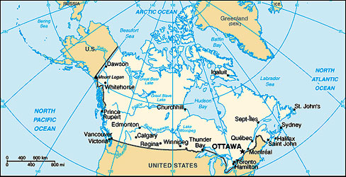 Canada map