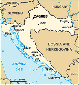 Croatia map