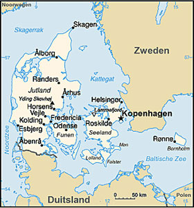 Denmark map