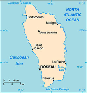 Dominica map