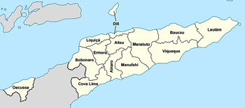 East Timor map