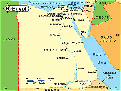 Egypt map