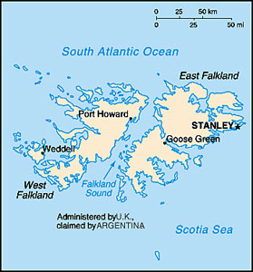 Falkland Islands map