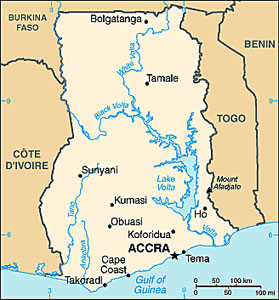 Ghana map