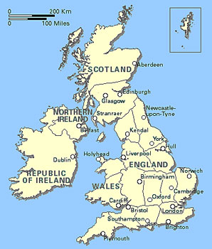 Great Britain map