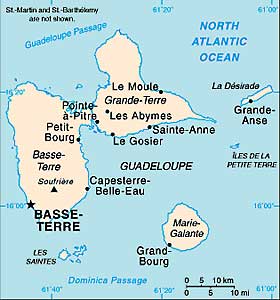 Guadeloupe map