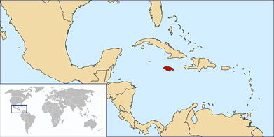 Jamaica map