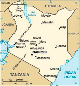 Kenya map