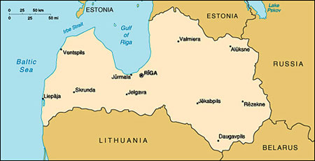 Latvia map