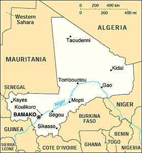 Mali map