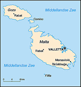 Malta map