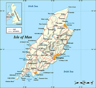 Isle of Man map