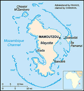 Mayotte map