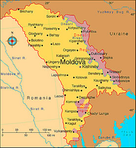 Moldova map