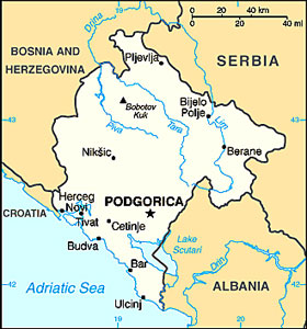 Montenegro map