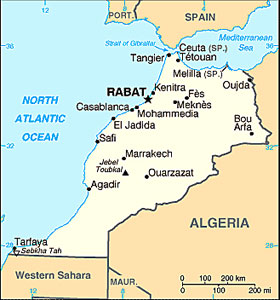 Morocco map