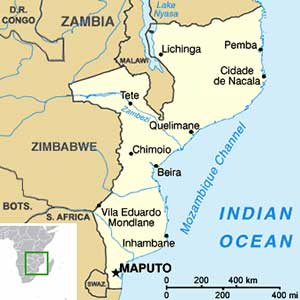 Mozambique map