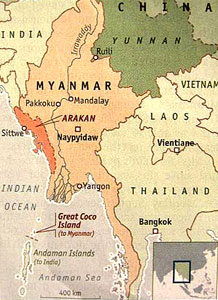 Myanmar map