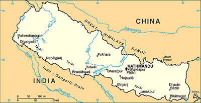  Nepal map