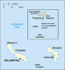  Netherlands Antilles map