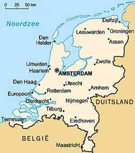 Netherlands map