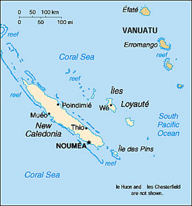 New Caledonia map