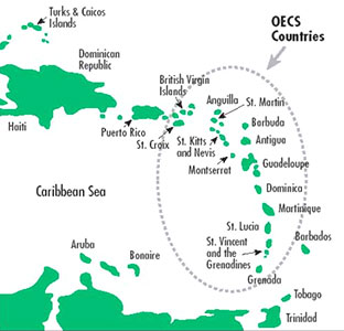 OECS Eastern Carribean flag