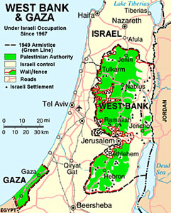 State of Palestine map