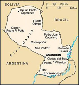 Paraguay map