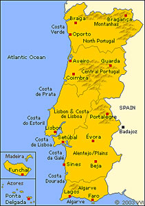 Portugal map