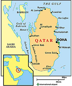 Qatar map